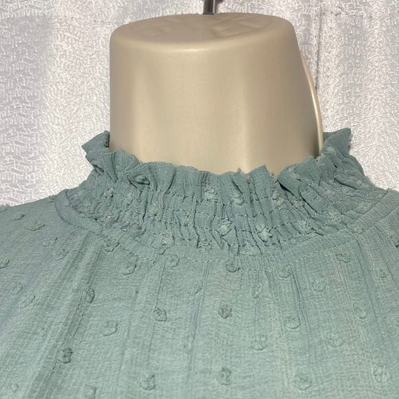 Sweet Wanderer aqua green Sleeveless Mini Dress women sz L - Picture 4 of 9